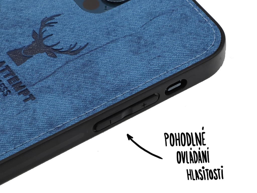 Designový obal na iPhone 12 (Pro) - Modrý - 8